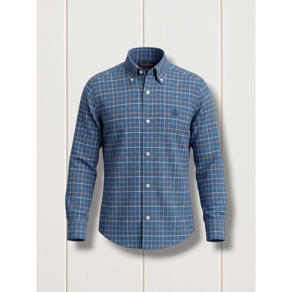 Brooks Brothers Non-Iron Supima Cotton Plaid Button Down Shirt XS